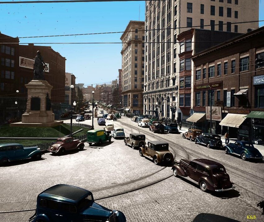 1938 - Monument Square, Portland, Maine