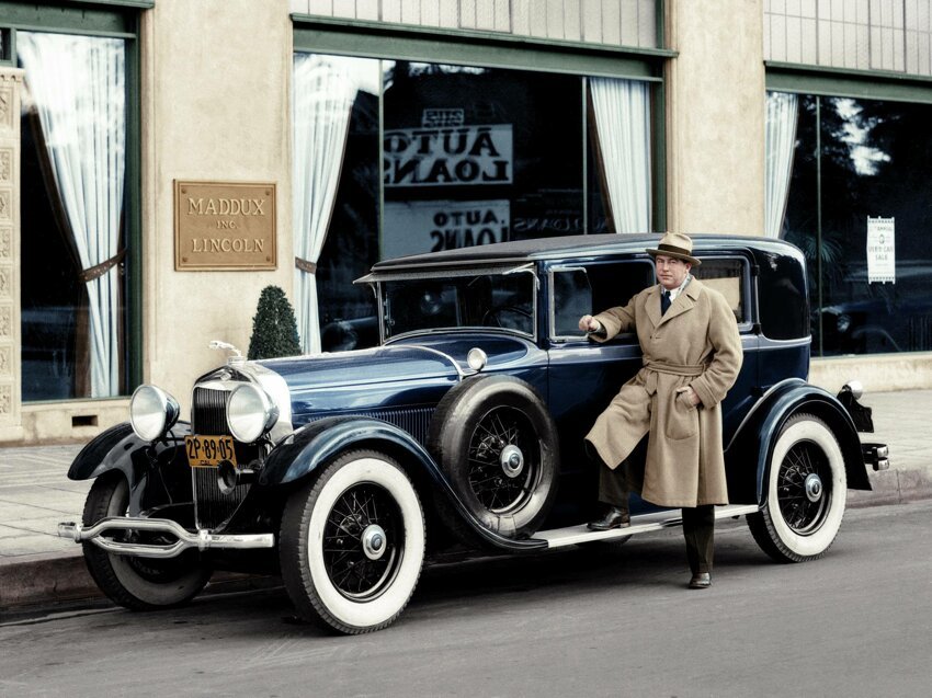1929 Lincoln Model L 2 window town car