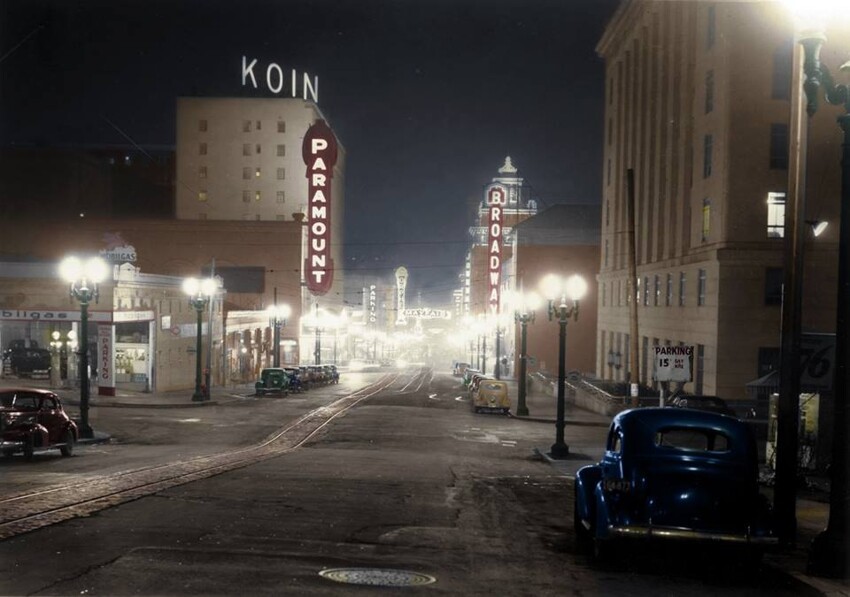 Broadway, Portland, Oregon. 1935