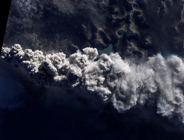 Самые сильные извержения вулканов: вид из космоса