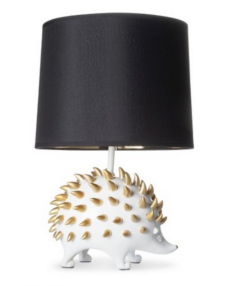 Очаровательная настольная лампа с керамическим ёжиком