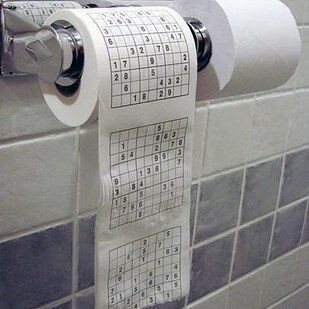 Туалетная бумага для любителей судоку