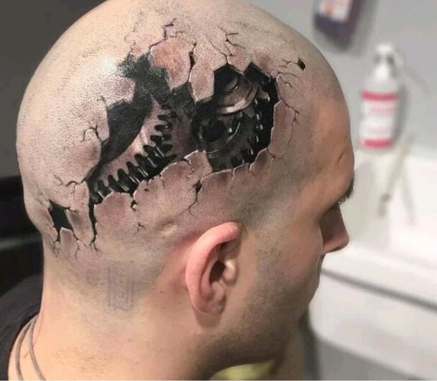 Невероятно реалистичная татуировка
