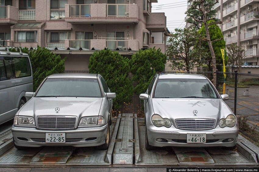 Европейские автомобили с левым рулём в Японии