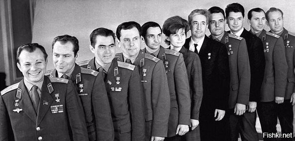 Легендарные советские космонавты на одном фото