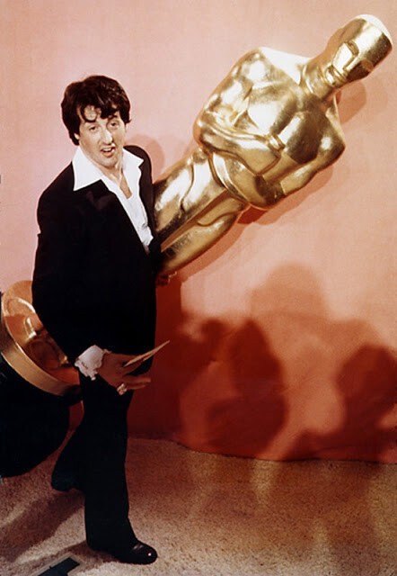 Сильвестр Сталоне на церемонии вручения Оскара в 1977 году