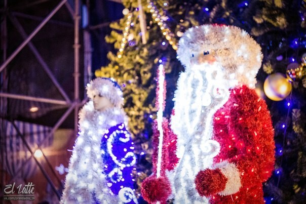 Открытие новогодней елки в Донецке 25 декабря