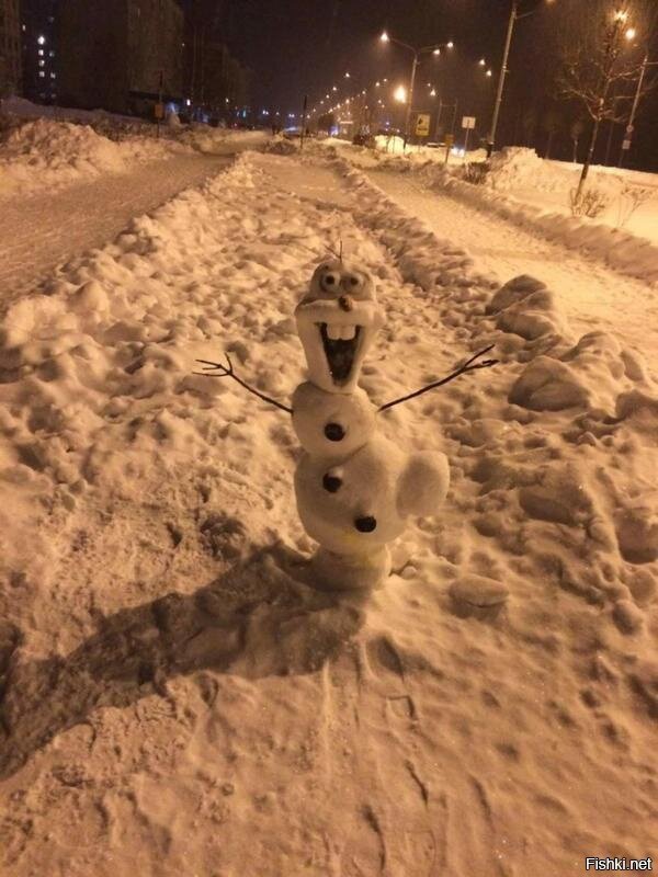 Лучший снеговичок из виденных