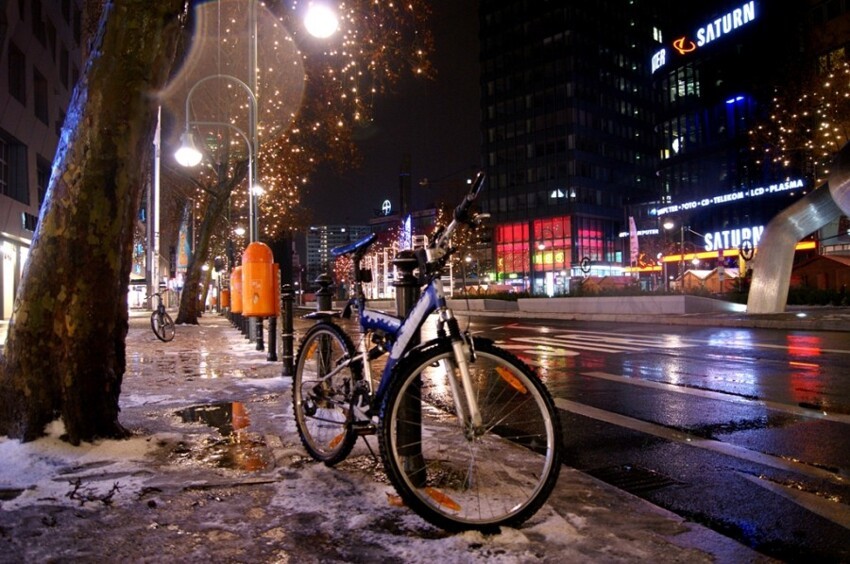 Велосипедисты на улицах Берлина