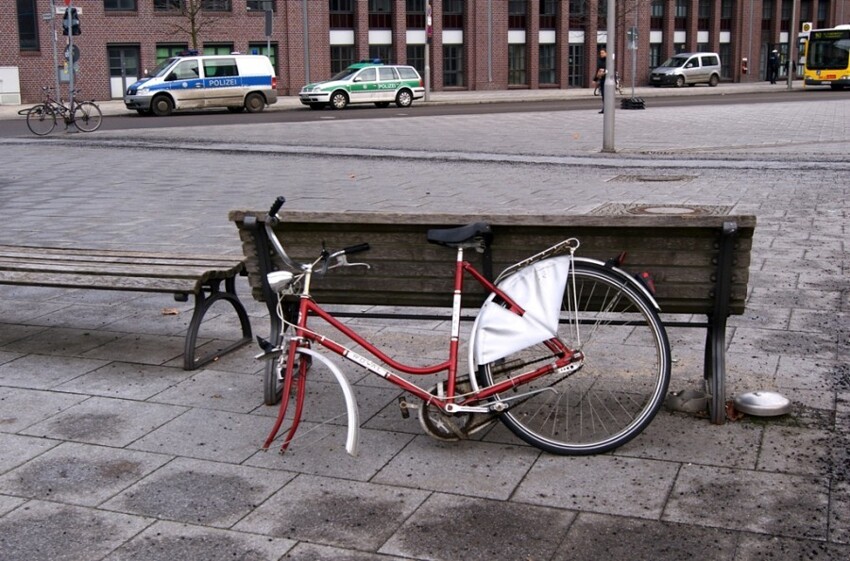 Велосипедисты на улицах Берлина