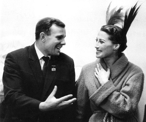 Юрий Гагарин и Майя Плисецкая, 1961 год.