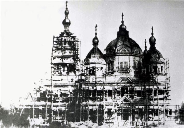 Верный. Кафедральный собор на стадии строительства. 1906-1907 гг.