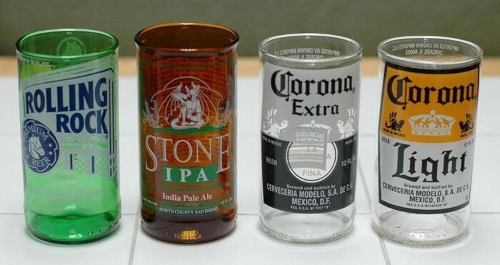 Как сделать крутые стаканы для пива из стеклянных бутылок