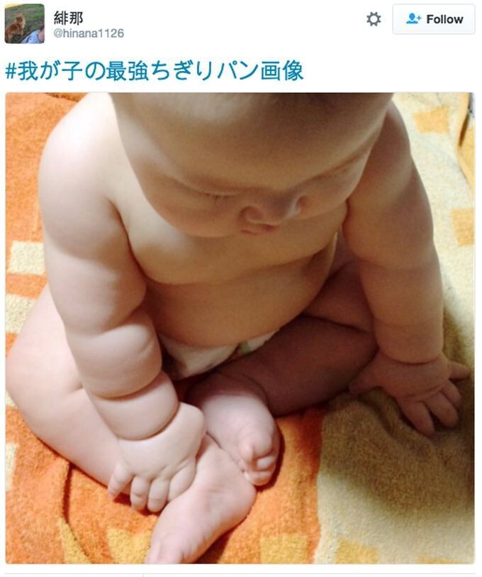 Новый тренд соцсетей: японцы сравнивают руки своих малышей с хлебом