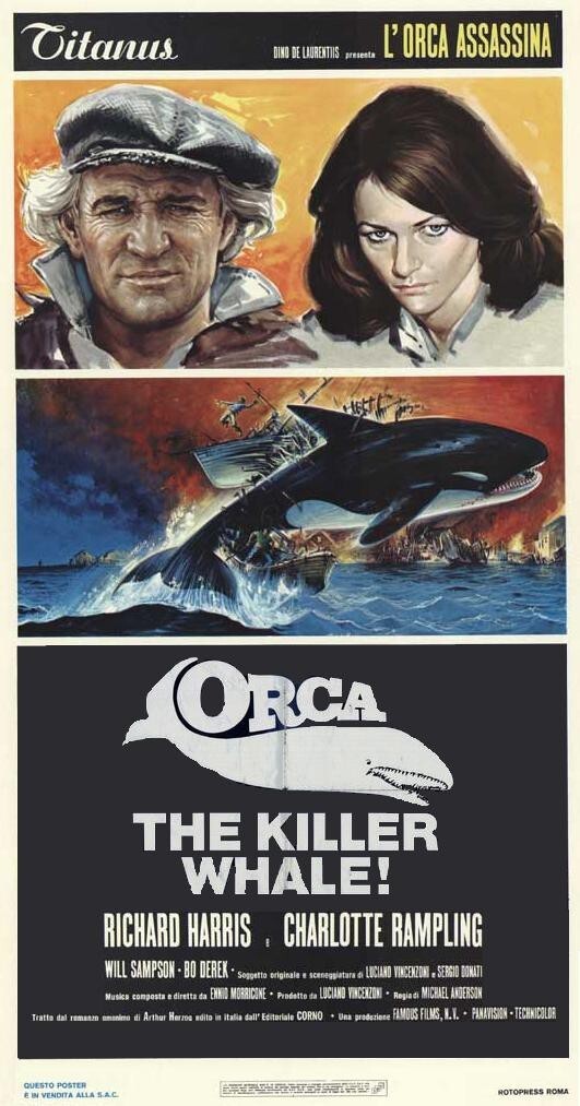 59. «Смерть среди айсбергов» Orca, the Killer Whale (США, 1977, реж. Майкл Андерсон) -  33 млн