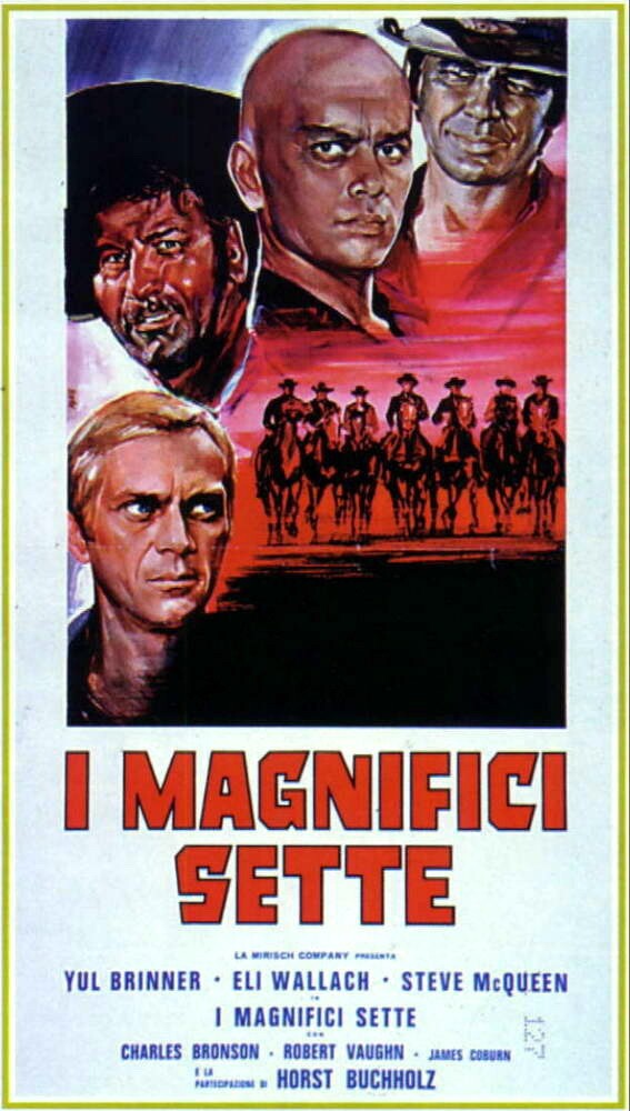 2. «Великолепная семёрка» / The Magnificent Seven (США, 1960, в СССР - 1962, вестерн, реж. Джон Стёрджес) 67 млн. зрителей 