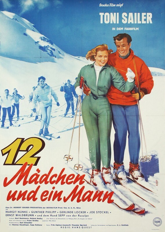 98. «Двенадцать девушек и один мужчина»/ 12 Mädchen und 1 Mann (Австрия, 1959  реж. 	Ганс Квест) 33,5 млн чел
