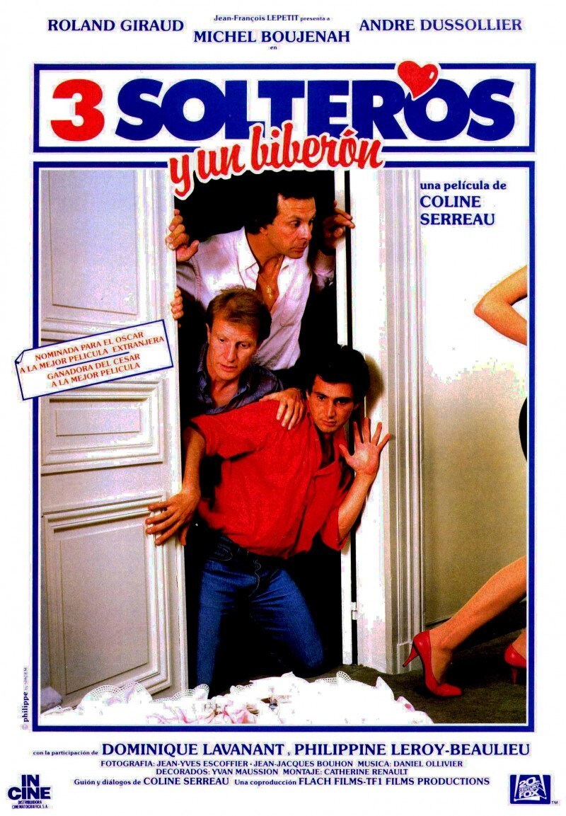96. «Трое мужчин и младенец в люльке»/   3 hommes et un couffin (Франция 1985.  реж. Колин Серро) 33,5 млн чел