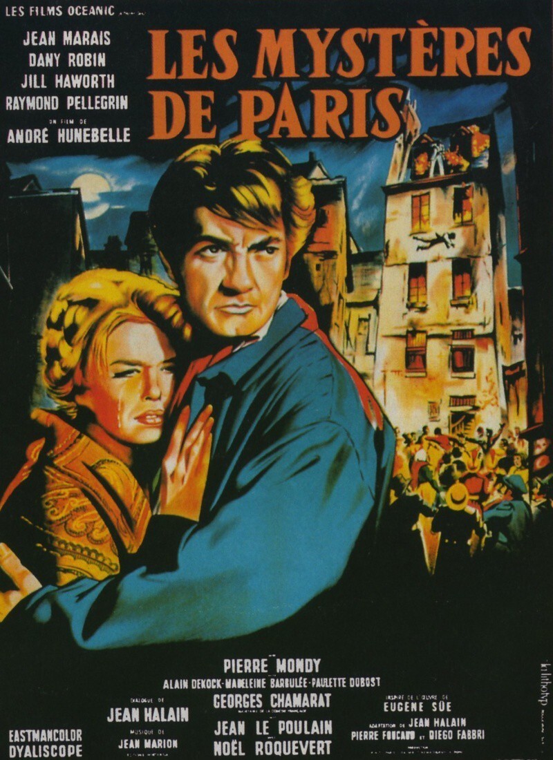 76. «Парижские тайны»/  Les mystères de Paris (Франция, Италия, 1962.  реж. 	Андре Юнебель) 37.4 млн чел 