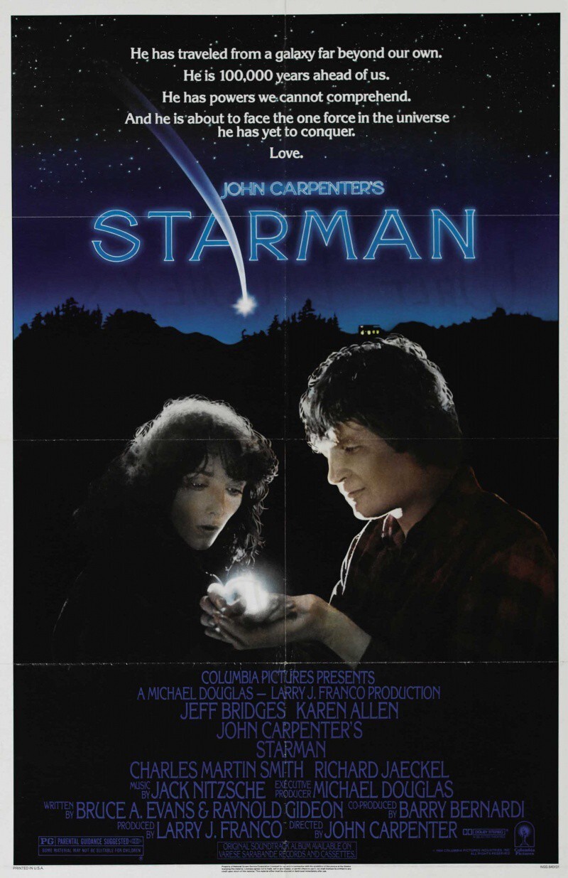 84. «Человек со звезды»/  Starman (США, 1984.  реж. Джон Карпентер) 35,8 млн чел 