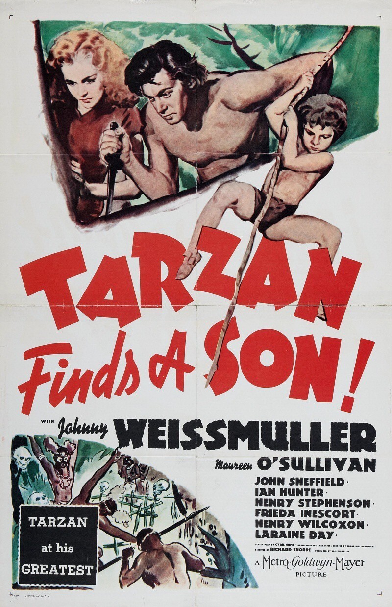 66. «Тарзан находит сына»/ Tarzan Finds a Son! (США, 1939.  реж. Ричард Торп) 38,6 млн чел 