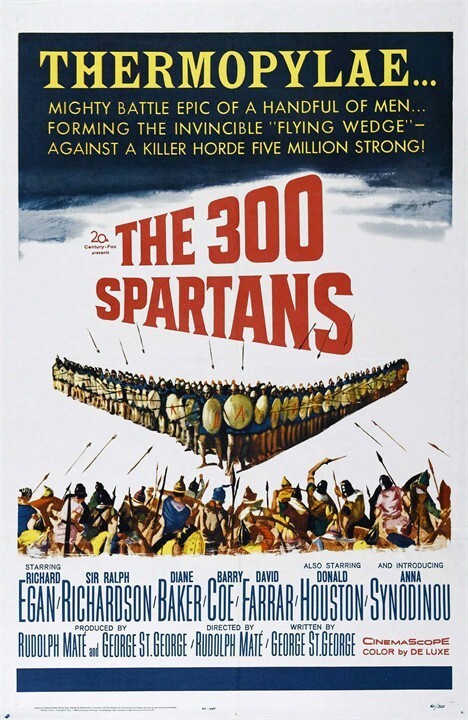 136. «300 спартанцев»/  The 300 Spartans (США. 1962. реж. Рудольф Мате) 27,1 млн чел.