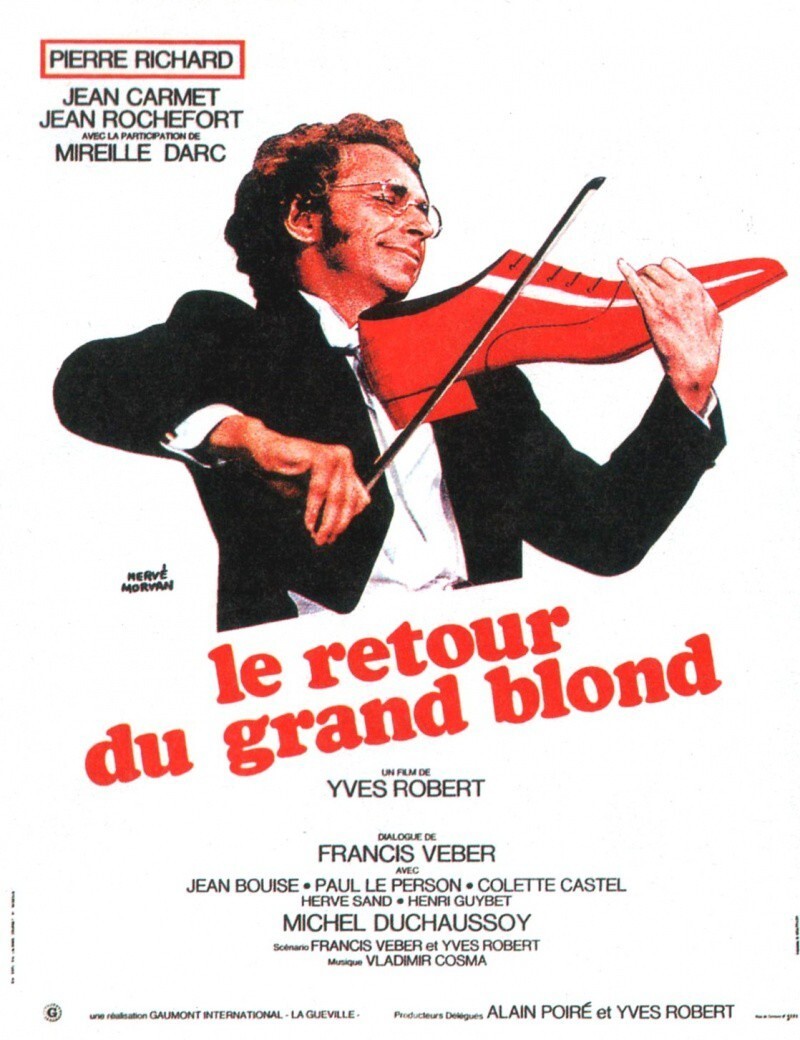 132. «Возвращение высокого блондина»/  Le retour du grand blond (Франция. 1974. реж. Ив Робер) 27,5 млн чел.