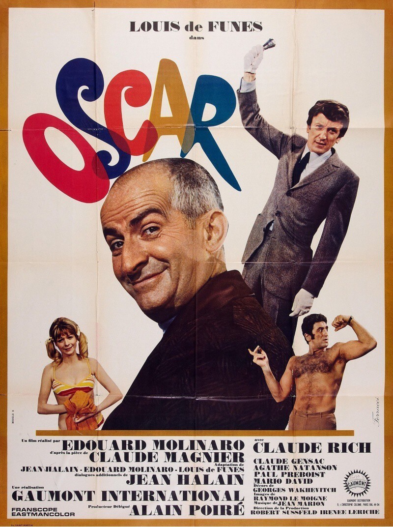 134. «Оскар»/  Oscar (Франция. 1967. реж.Эдуар Молинаро) 27,2 млн чел.