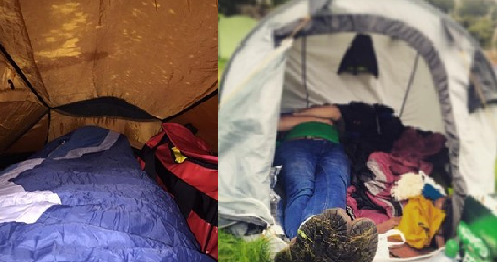 16. Есть вещи, которые вам действительно неудобно делать вместе. Например, спать в палатке.
