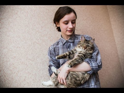 Школьница из Челябинска спасла кошку! 
