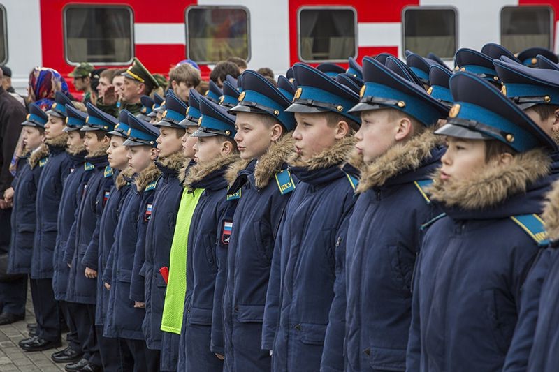  Агитационный поезд "Армия Победы" прибыл в Тюмень