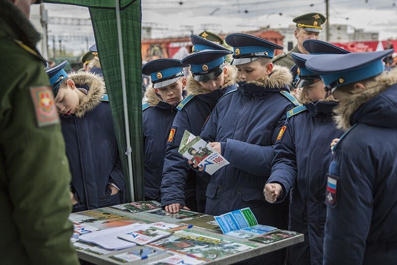  Агитационный поезд "Армия Победы" прибыл в Тюмень