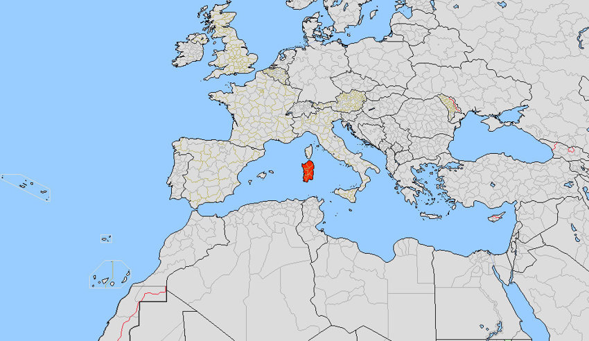 Какой из стран принадлежит остров Сардиния?
