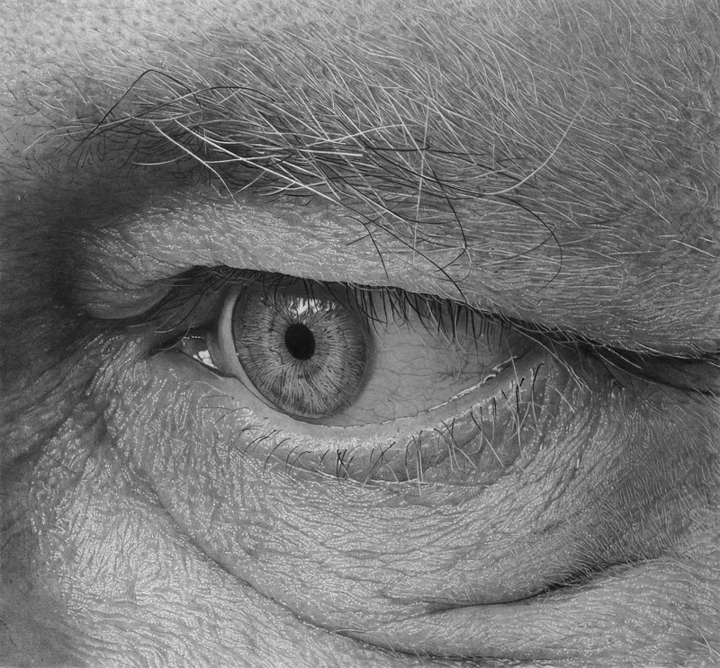 Широко открытые глаза: детализированные карандашные рисунки Флавио Апеля