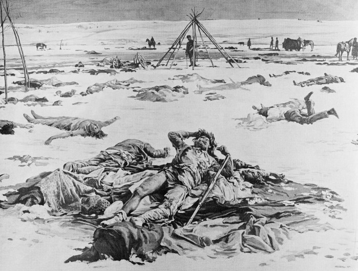 1871 — Резня у фактории Кэмп-Грант в Аризоне, США. Гибель 144 индейцев аривайпа.