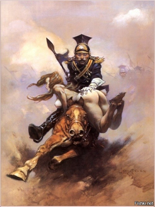 © Frank Frazetta (1928–2010), "Flashman on the charge"