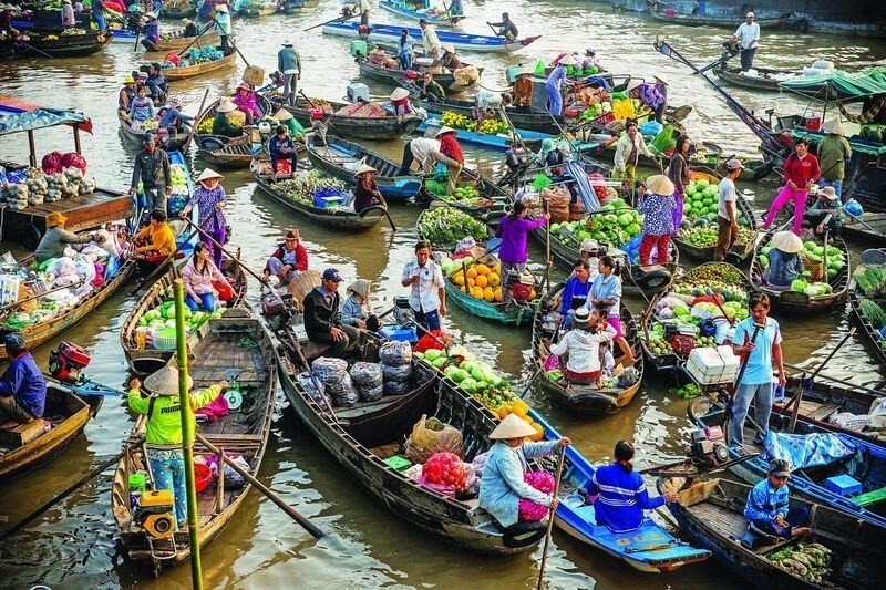 Плавучие рынки юго-восточной Азии