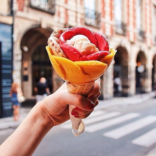 Мороженое, Париж.