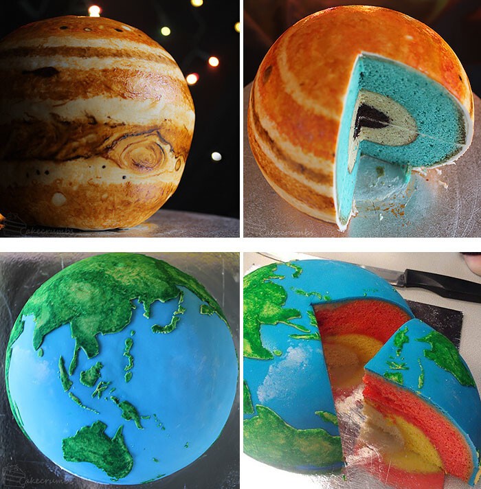 5. Многослойные торты Юпитер и Земля