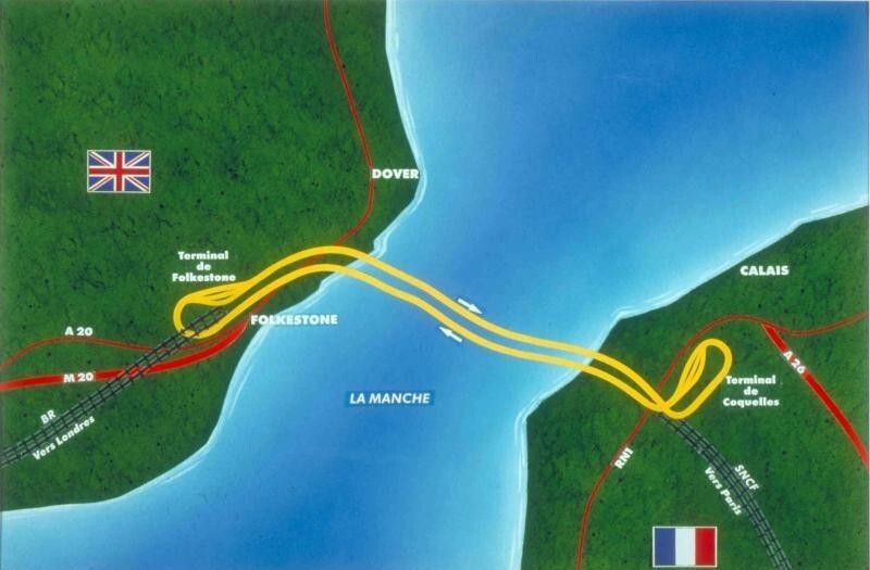 Состоялось торжественное открытие тоннеля, проложенного под Ла-Маншем и соединившего Францию и Англию  