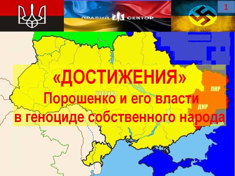 "Достижения" Порошенко и его власти в геноциде собственного народа