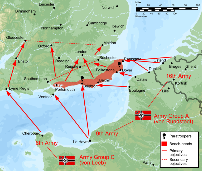 Как назывался план операции по вторжению Германии на Британские острова