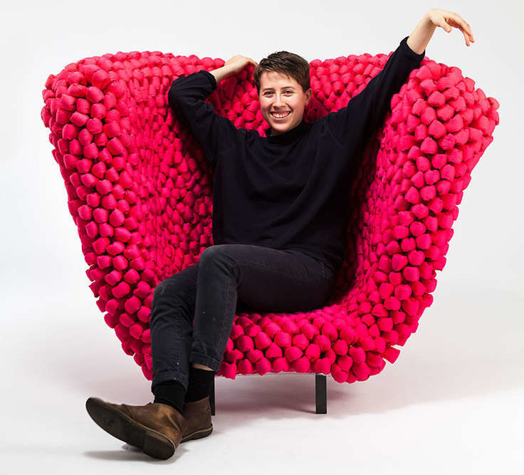 Цветастый плетёный стул: мастер-класс по созданию этого чуда