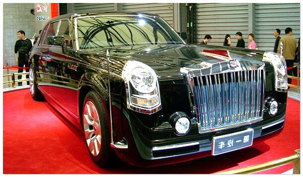 Hongqi HQD – практически полный визуальный аналог Rolls Royce Phantom