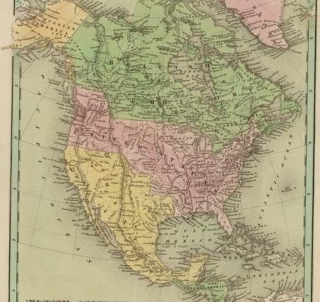 2. Изучая старые карты, даже хорошо «подкованный» любитель истории может узнать много нового для себя. Вот, например, одна из карт Северной Америки: 