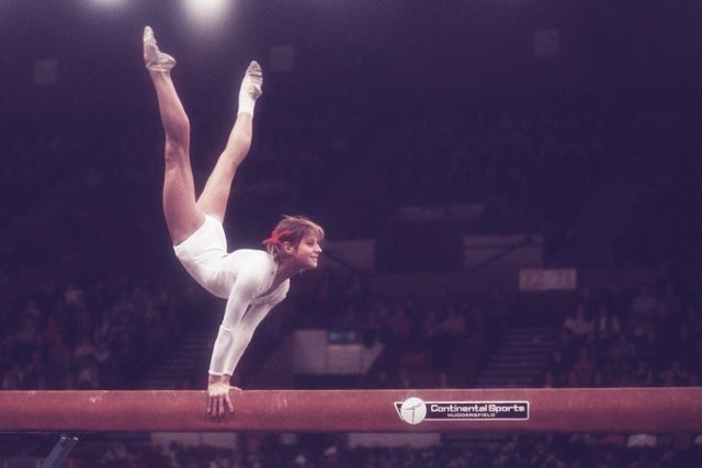 Ольга Корбут. Кубок мира 1975 года в Лондоне