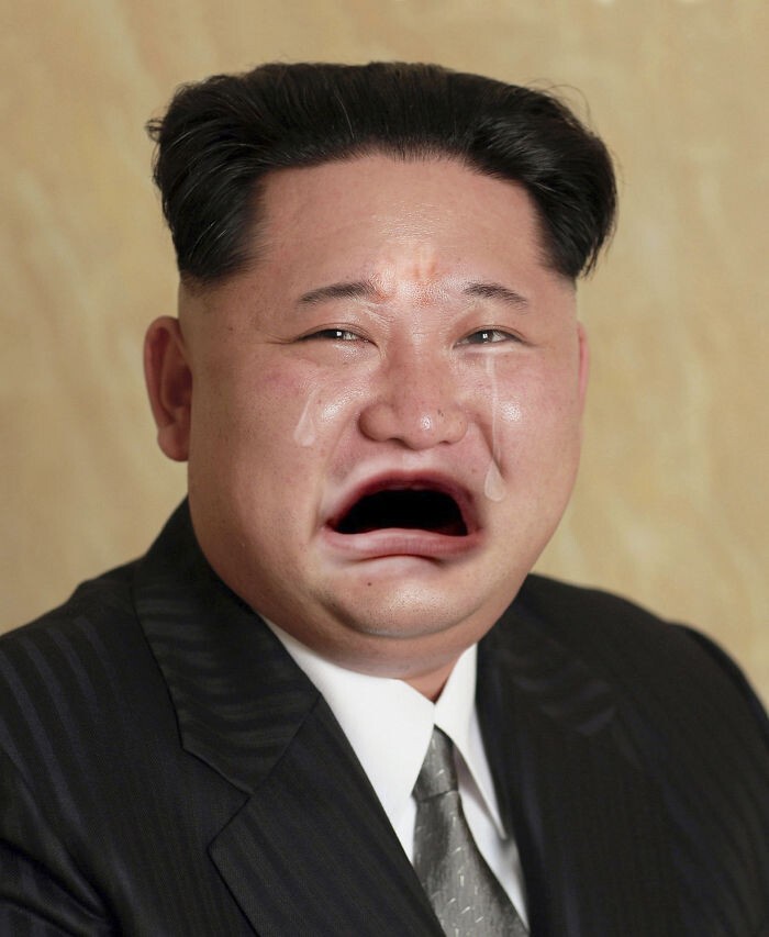 Заметив отсутствие ретуши на портрете Ким Чен Ына, интернет-пользователи решили это исправить 