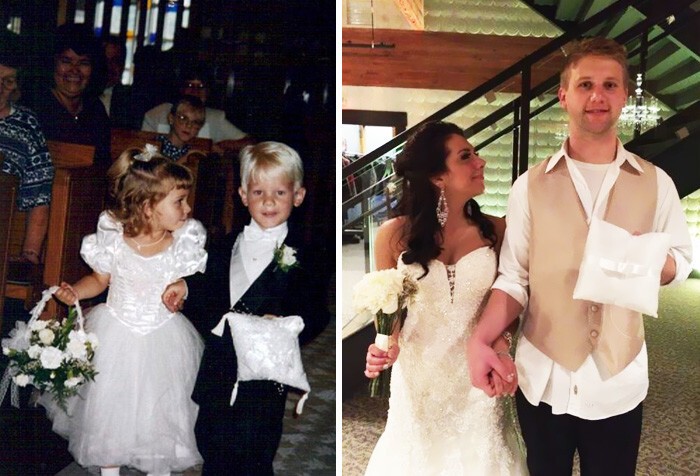 6. 20 лет спустя эти дети, познакомившиеся на чужой свадьбе, поженились сами