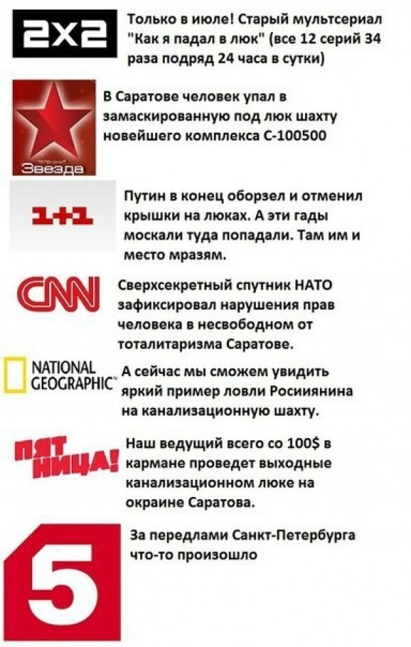 Как видят новости разные каналы ТВ