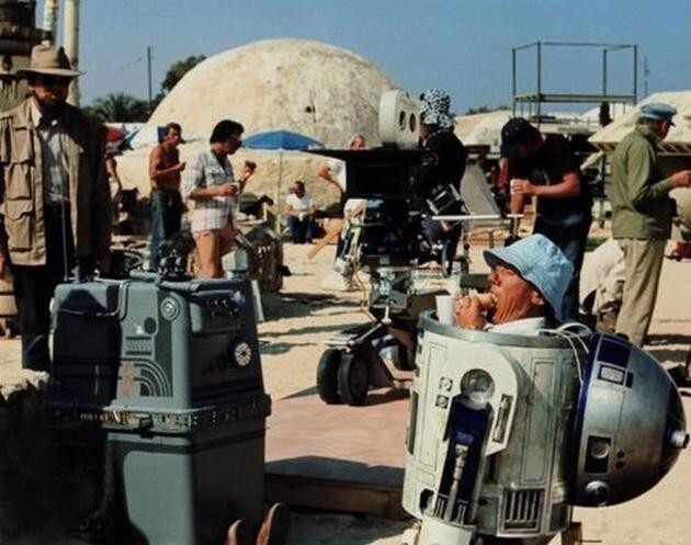 Перерыв на обед во время съёмок "Звёздных войн".